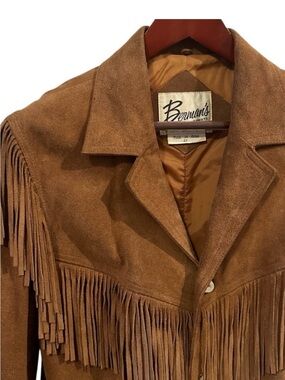 Berman’s Fringe Leather Jacket 42